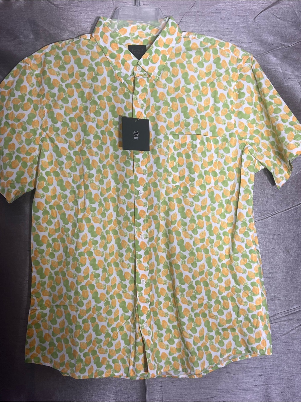 14th & Union Men’s NWT Lemon Lime Citrus Button-Down Shirt Sz. XL